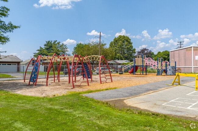 Students can play on this jungle gym in East Allentown at Ritter Elementary.