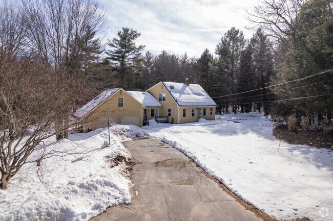 This home with a two-car garage is nestled in Buxton.