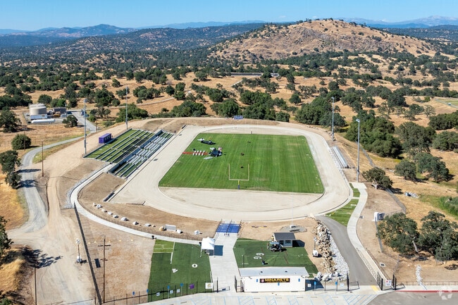 Minarets High School in Madera has a football stadium.