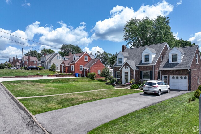 Most houses in Lower Burrell have a front yard as well as a back yard.