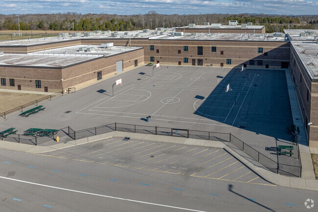 Gladeville Middle School has a large outdoor Basketball court for students to enjoy.