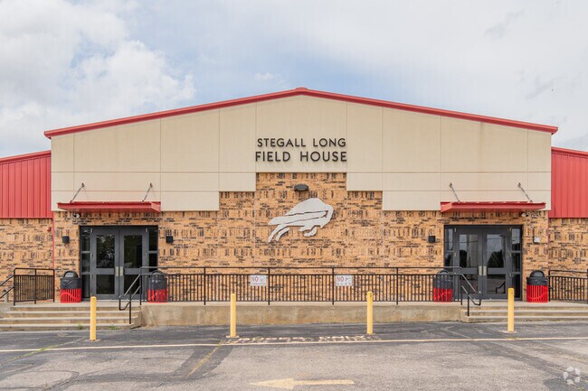 Stegall-Long Field House hosts Geary’s annual winter wrestling tourney and other sports events.