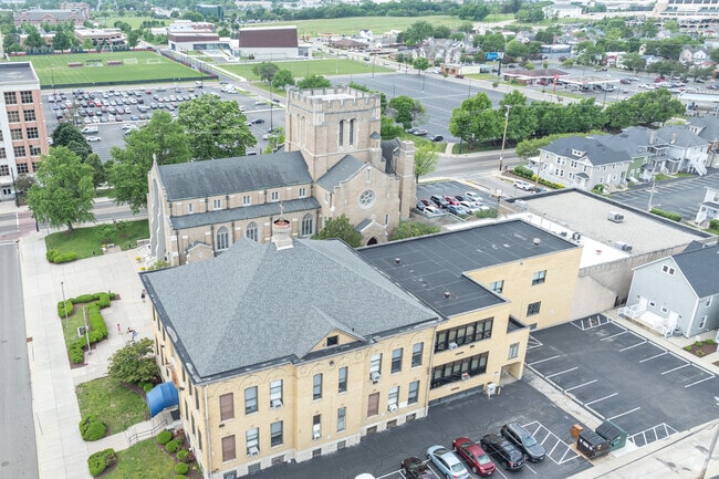 Holy Angels School has approximately 227 students.