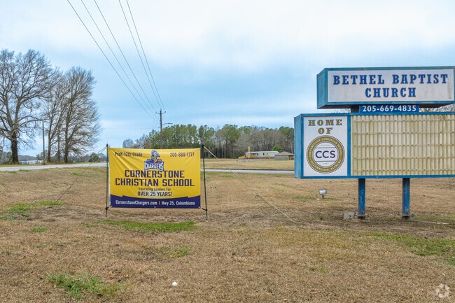 Cornerstone Christian School teaches grades K - 12th.