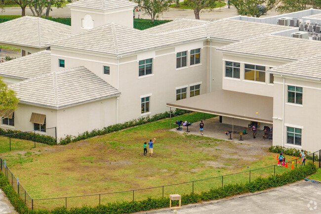 The playground at the Foundations school for the students.
