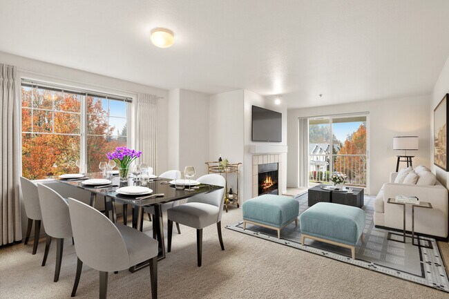 2BR, 2BA - 1081SF - Living Room