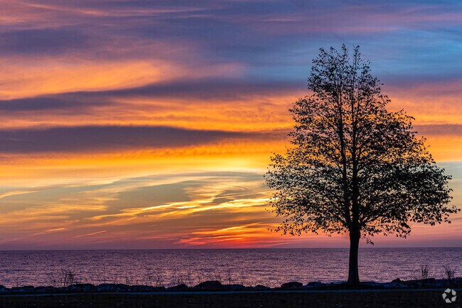 Sunnyside residents can head to Lake Michigan's shores to enjoy beautiful sunsets.