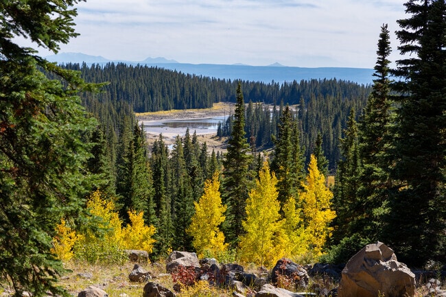 Nature lovers frequent the Grand Mesa, which has an area of about 500 square miles.