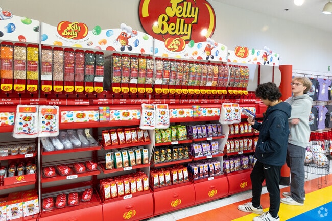 At the Jelly Belly candy factory in Fairfield visitors can choose among many candy flavors.