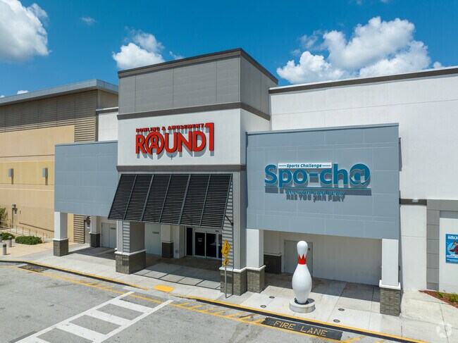 The Sport Challenge and Bowing Alley are both at the Pembroke Lakes Mall in Pembroke Lakes, FL.