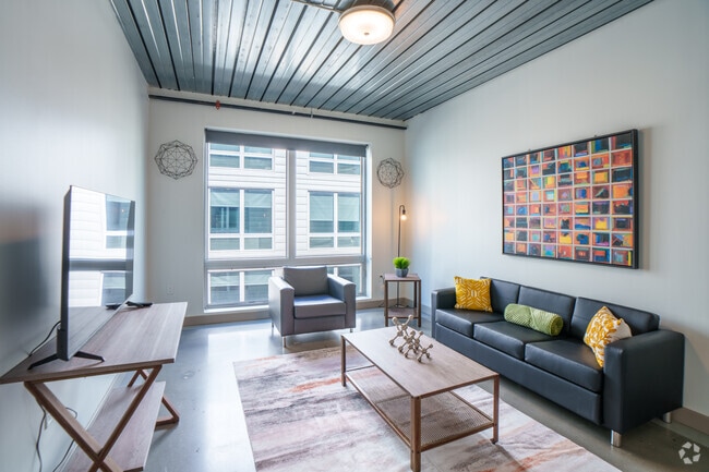 2BR, 1BA - 741SF - Living Room