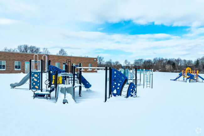 Children love the playground at Lapeer High School.