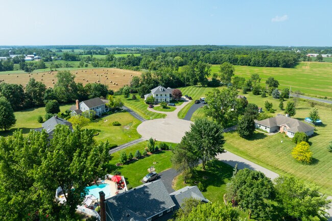 Homes on cul-de-sac's are not far from rural landscapes in Saline Township.