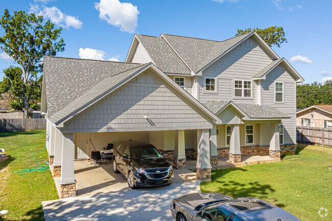 Spacious two-story homes are available in Lobdell-Wooddale.