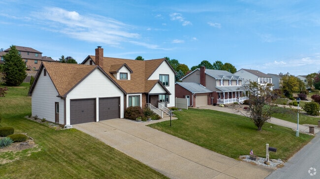 Craftsman and colonial homes line quiet streets in Center Township.
