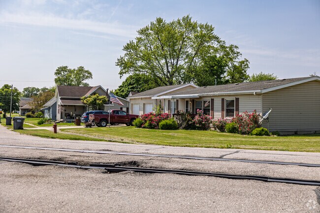 Homes in Albany sit on modest lots with plenty of grass.