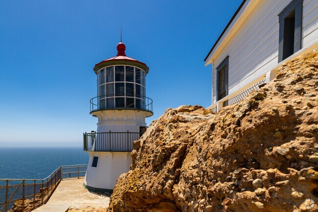 The Point Reyes Lighthouse is a major tourist attraction.