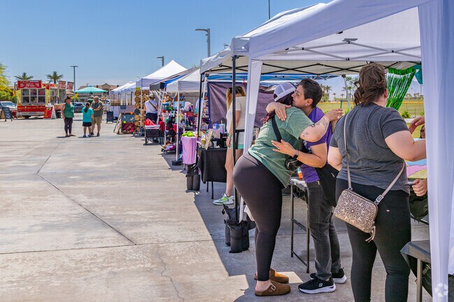 The Goodyear Makers Market is a great place to hangout and try samples in Wildflower Ranch.