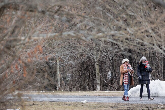 Taking a stroll at the Pascack Brook County Park in River Vale, NJ.