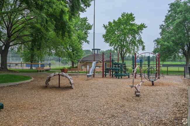 Big Willow Park features a playground next to the baseball field in Minnetonka.