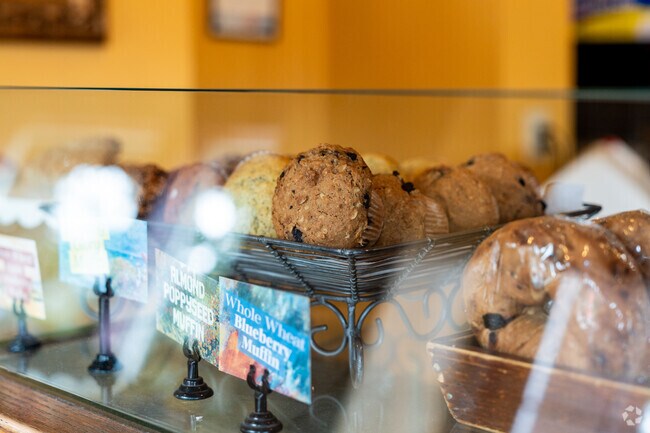 The Rocket Bakery is a local favorite to stop and get a warm snack or a coffee.