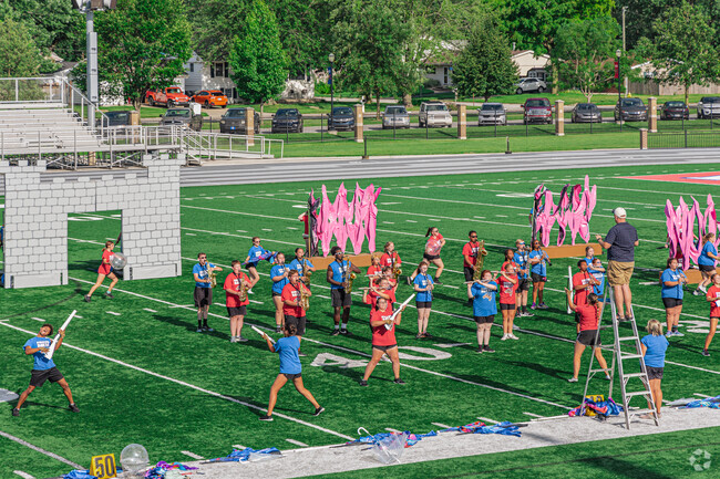 The Kokomo High School Marching Band holds a community night to showcase competition routine.