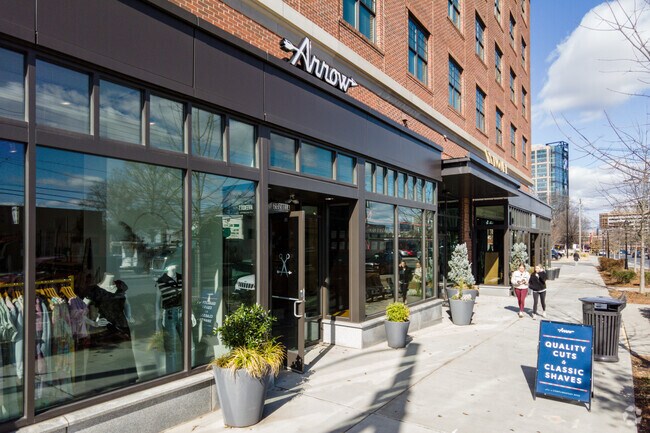 Explore the dynamic retail environment in South End's bustling districts.