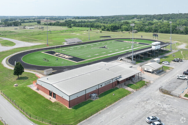 Inola Middle School students have access to top tier track and football facilities.