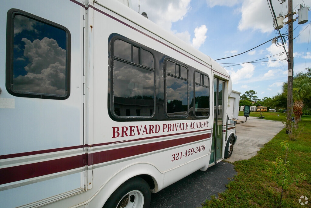 Brevard Private Academy has its own bus for students.