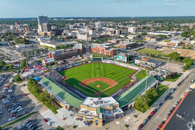 Catch a South Bend Cubs game near Kennedy Park at Four Winds Park.