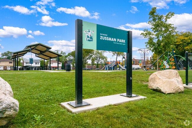 West Oakman Boulevard residents enjoy the gazebo at Zussman Park.