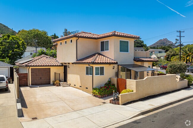 Some of the homes in Foothill have a Mediterranean style with tile roofs.