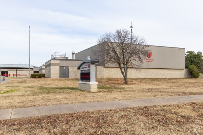 Peters Elementary School is walkable for many students located at the center of the neighborhood
