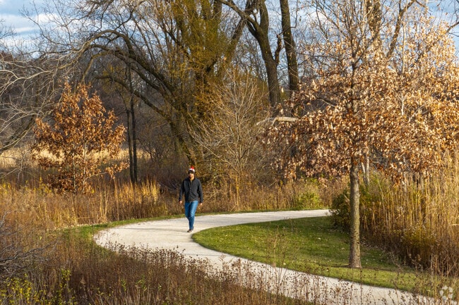 The Greenbelt Forest Preserve has over 5 miles of scenic walking trails.