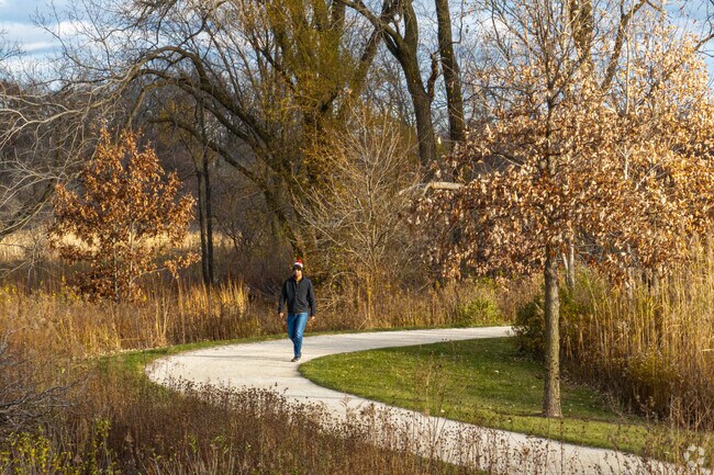 The Greenbelt Forest Preserve has over 5 miles of scenic walking trails.