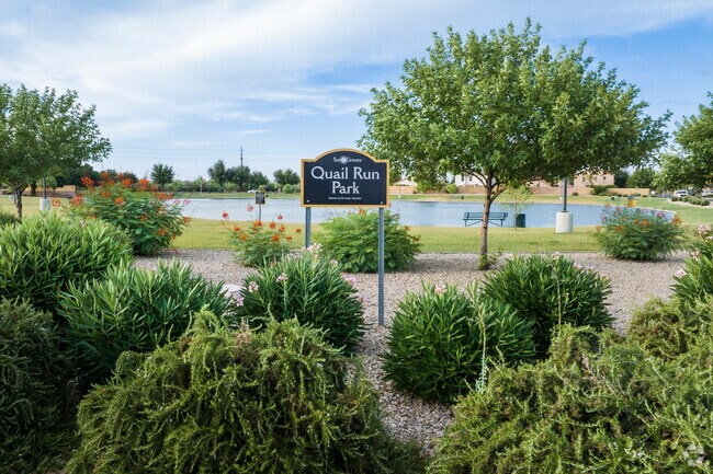 Quail Run Park in Sun Groves offers residents a place to fish or just take an afternoon walk.