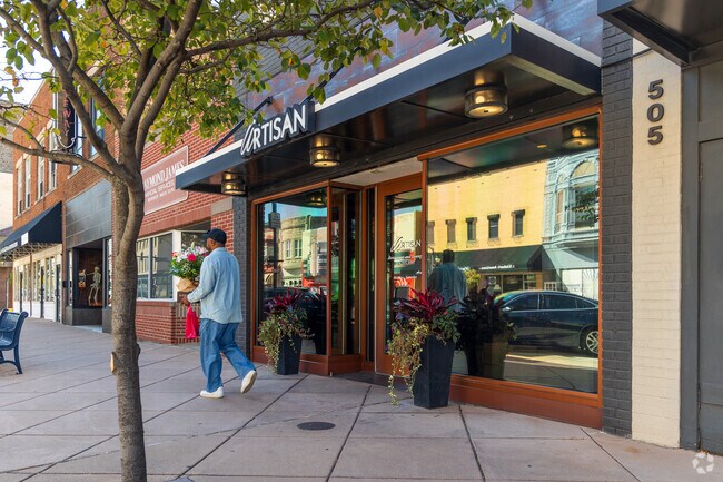 Artisan is a popular high end dining experience nearby Baker Park.