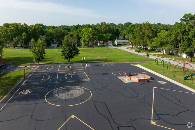 Multiple play options are available for Maple Crest's Santa Fe Trail Elementary students.
