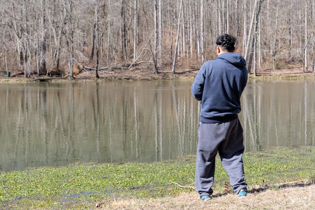 Spend a quiet afternoon fishing for trout at Louise F Cosca Regional Park.