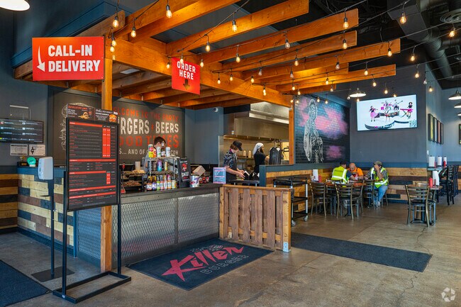 Enjoy a juicy burger at Killer Burger in Westlake.