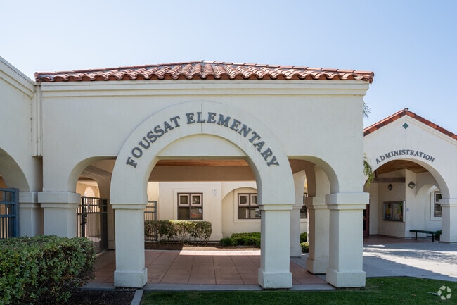 The entrance at Louise Foussat Elementary School in Oceanside.