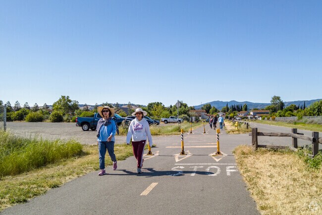 The 287-acre Martial Cottle Park has 3 miles of walking trails near Anderson East.