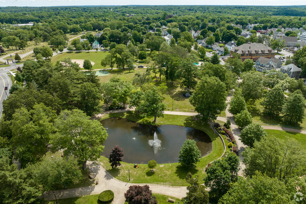 Aerial Photography Map of Hanson, MA Massachusetts