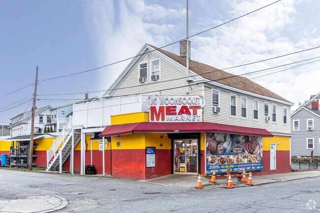 The meat shop in downtown Woonsocket is a local hotspot for meat, produce, and prepared foods.