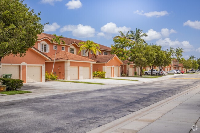 Spacious and modern Spanish revival style townhomes are great for growing families.