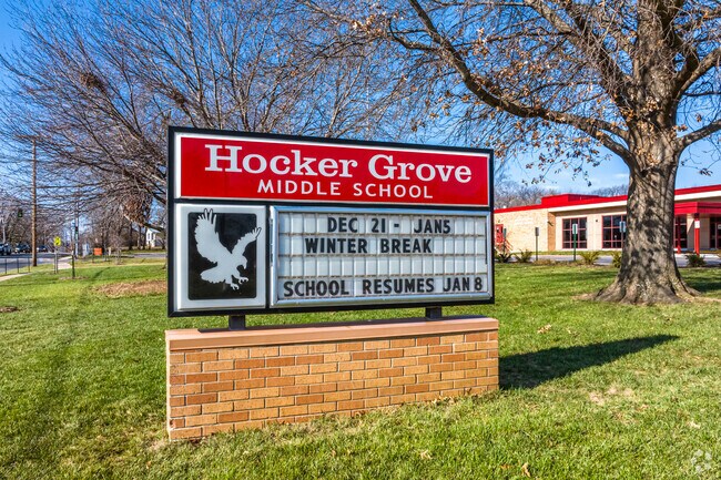 Hocker Grove serves students in seventh and eighth grade in Shawnee, Kansas.