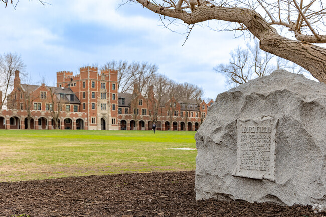The sprawling campus of Grinnell College forms the heard of the city.