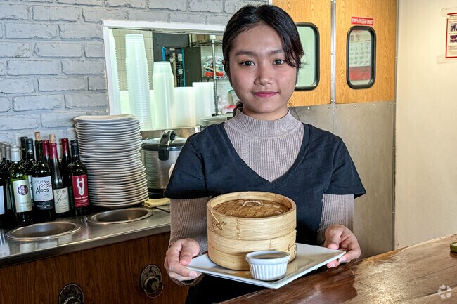 Your order of steam dumplings is waiting for you at Jasmine Thai.
