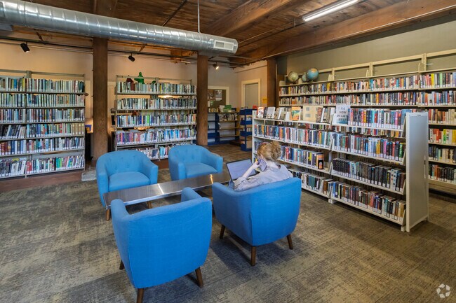 More than just a place for books, the library in Rollingsford offers a cozy escape into a world of stories