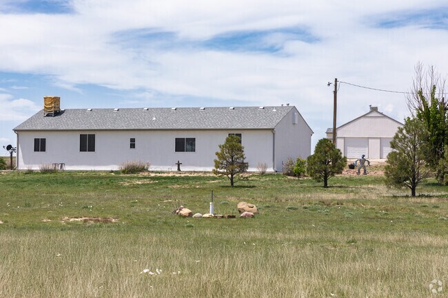 Ranch style homes are common in Yoder.